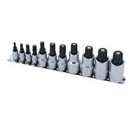 Set Di Bit A Spline Magnetico Laser 11 Pezzi M4 A M18 Fornito Su Un Binario 8923