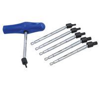 Laser Tools Snodo Universale Scanalate Set di Punte 6pc 8225