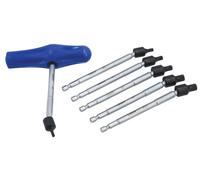 Laser Tools Snodo Universale Scanalate Set di Punte 6pc 8225