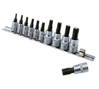 Set Di Bit A Stella Torx Magnetici 11 Pezzi T10 A T60 1/4" E 3/8"D 8898