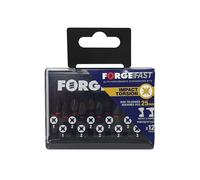 Set Di Bit Compatibili Pozidriv Forgefix Impact, 12 Pezzi FORFFBSPZ12
