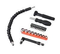 Set di bit del cacciavite Cheotime 23pcs, pezzi di cacciavite elettrici in acciaio cromatico con albero flessibile e chiavi per gli utensili di alimentazione