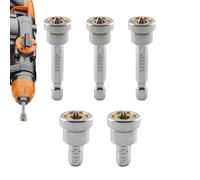 Set di bit di perforazione magnetica | Set di bit di potenza da 5 | Kit di perforazione elettrica multi-funzione | Esercizi di precisione per la manutenzione idraulica Costruzione mobile auto