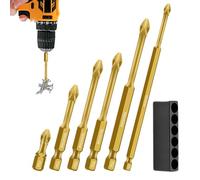 Set di bit di trapano a cacciavite magnetico elevato, kit di cacciavite magnetico, bit di conducente di precisione, scopi multipli, uso versatile, 25 mm, per la costruzione e progetti domestici