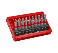 Originale Einhell set di punte da 10 pezzi (punte da 50 mm PH/PZ/T/H, acciaio S2 sabbiato, gambo E 6.3, cassetta tascabile con funzione di impostazione)