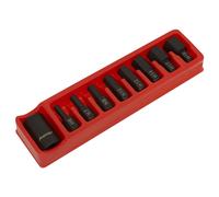 Set Di Bit Esagonali Con Supporto Sealey 9 Pezzi 1/2" Sq Drive AK5609