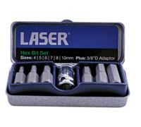 Set Di Bit Esagonali Laser 7 Pezzi 0593
