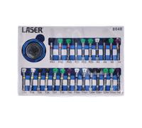 Laser Tools Girevole Palma Impugnatura Magnetico Punta Set 25pc 8648