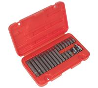 Set Di Bit Ribe Sealey SX105 22 Pezzi 3/8" E 1/2" A Innesto