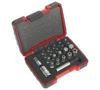 Set Di Bit Sealey AK6226 TRX-P E Sicurezza TRX-TS 23 Pezzi 1/4" E 3/8" Sq Drive