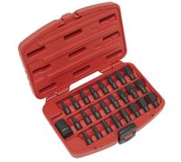 Set Di Bit Sealey Impact TRX-Star/Hex/Spline 25 Pezzi 1/2" Sq Drive AK5612
