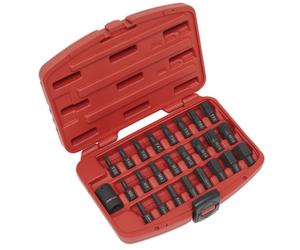 Set Di Bit Sealey Impact TRX-Star/Hex/Spline 25 Pezzi 1/2" Sq Drive AK5612