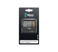 Set Di Bit Wera Bit-Check 6 Universale 3 SB 6 Pezzi 05136380001