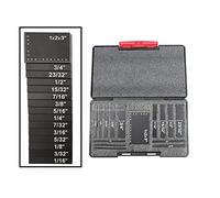 Set di blocchetti di riscontro 17 pz Blocchi di Installazione Calibro di Altezza Set Barre di Installazione di Precisione In Alluminio for Router E Seghe Da Tavolo Accessori 1/16 "La Lavorazione Del L