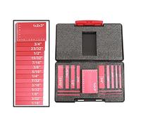 Set di blocchetti di riscontro 17 pz Blocchi di Installazione Calibro di Altezza Set Barre di Installazione di Precisione In Alluminio for Router E Seghe Da Tavolo Accessori 1/16 "La Lavorazione Del L