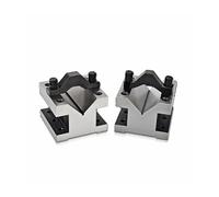 Set di blocchetti di riscontro, 2 pezzi V-Block Ground Pair con set di morsetti, coppia di precisione abbinata precisa, 35x35x30mm 90° Machinist Multi-use Gauge Gage Tool