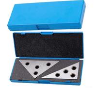 Set di blocchi angolari in metallo massiccio 30-60-90 e 45-45-90 gradi per l'allineamento di torni e seghe