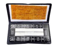 Set di blocchi campione di confronto di rugosità per la valutazione della finitura - Ra da 0,05 a 12,5 μm, kit standard in acciaio al carbonio 45 da 6 pezzi con Machining Pro (fresatura verticale)