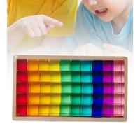 Set di blocchi cubici, gioco di impilamento per la percezione del colore e