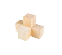 Set di blocchi da costruzione fai da te, cubi di legno naturali grezzi da 1 cm, 1,5 cm, 2 cm, 2,5 cm, 3 cm, costruzione aperta, 10 pezzi(1.5x1.5x1.5cm)