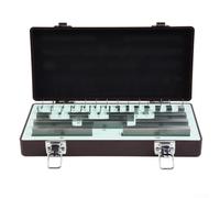 Set di blocchi di calibro, confezione da 38 blocchi in acciaio ad alta velocità grado 0, set di blocchi di misurazione in lega per calibrazione e ispezione di qualità (livello 1)