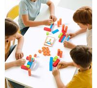 Set di blocchi di legno per costruzioni, per giocare con le abilità motorie