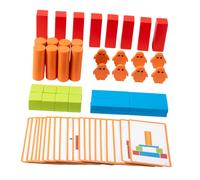Set di blocchi di legno Progetto scolastico Aula Costruisci Crea Impila