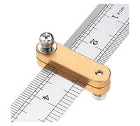 set di blocchi di misura, Righello in acciaio Blocco di posizionamento Lavorazione del legno Scriba Disegno Linea di segno Calibro Carpentiere Strumento di misurazione fai da te Strumenti da falegname
