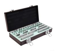 Set di blocchi di misurazione, confezione da 38 blocchi in acciaio ad alta velocità grado 0, set di blocchi di misurazione in lega per calibrazione e ispezione di qualità (livello 0)