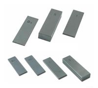 Set di blocchi di precisione in acciaio, spessore 1 mm/5 mm/10 mm, durezza HRC63, alta resistenza all'usura e alla ruggine, riferimento di calibrazione stabile per metrologia e ispezione CNC(5)