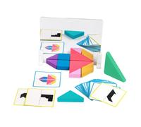 Set di blocchi di Tangram da 3 a 6 anni, blocchi di costruzione con struttura