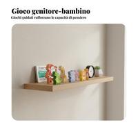 Set di Blocchi in Legno con Carte Sviluppa il Pensiero Logico per Asilo, Bambini