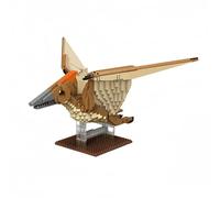 Set di blocchi in miniatura per costruire pterosauri volanti in più, serve come strumento educativo e come elemento decorativo che aiuta a ridurre lo stress degli adulti