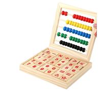 Set di Blocchi Matematici Educativi in legno per Bambini, Giocattolo Colorato da Tavolo per il Conteggio Matematico per L'apprendimento Dell'allenamento Cerebrale