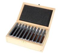 Set di blocchi paralleli, 10 paia di calibri in lega di acciaio temprato, 1/8 "x 4" con altezze da 1/2" a 1-5/8", precisione ± 0,2 cm, per fresatura CNC e morsa