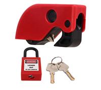 Set di Blocco Interruttore Compatto con Nylon e Ottone Cromato, Installazione, Dispositivo di Blocco Interruttore Dal Design Universale per Uso Industriale