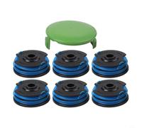 Set di bobine per decespugliatore Greenworks 21212 e 21272, 6 pezzi 2924229082 e 1 pezzo 3410468, 27 piedi di filo di nylon per un taglio efficace