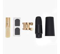 Set di bocchini per sassofono soprano in ABS con cappuccio e imbottitura - Accessori per sax professionale, bocchino sax soprano, bocchini per sassofono, bocchino per sax, accessori strumenti musicali
