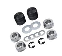 Set di boccole hardware per ruota tosaerba per manutenzione dei cuscinetti | Pezzi di ricambio in metallo con rondelle, clip di fissaggio, dimensioni esterne 126 mm, profondità 34