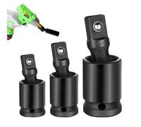 Set di boccole oscillanti di qualità, set di prolunga per boccole - Set di prese compatte a girevole | Set di bussole a percussione, prestazioni versatili ad alta coppia