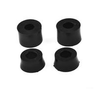 Set di boccole per skateboard e longboard, in poliuretano, forma affusolata e cilindrica, ammortizzatore, durezza multipla, 4 pezzi, compatibili con la maggior parte dei camion, rosso, nero, giallo