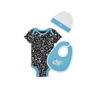 Set di body in 3 pezzi Nike "Just Doodle It" 3-Piece Boxed Set - Neonati - Blu 6-12M
