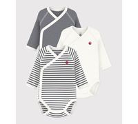 Set di body incrociati a maniche lunghe in cotone a righe per neonato/a Petit Bateau - multicolore - Taglia nascita NAI multicolore