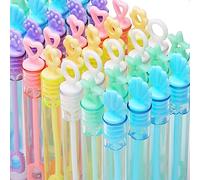 Set di Bolle di Sapone 30 Bacchette in 6 Colori Assortimenti per Feste Ideal per Giocattoli Natale Compleanno Capodanno Matrimonio Regali per Attività all’Aperto per Ragazzi Bambini