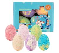 Set di bombe da bagno, 6 pezzi, a forma di di dinosauro, rilassante, per bagni frizzanti, per casa, viaggi, hotel, bambini, ragazze, spa
