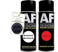 Set di bombolette spray per auto, per Mercedes/Daimler Benz 359, colore blu tanzanite, metallizzato, vernice di base trasparente, bomboletta spray da 400 ml