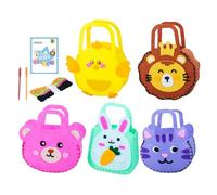 Set di borse da cucito per bambini, educativi fai da te | Kit da cucito semplice per principianti, fai da te, compleanno, progetto scolastico e campeggio estivo