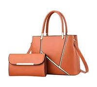 Set di borse da donna con portafoglio, 2 pezzi, borsa a mano, fiaba dei fratelli, giallo., Taglia unica per tutti