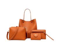 Set Di Borse Da Donna - Tote Bag Fashion PU In Pelle, Borsetta Da Polso Compatto, Busta Moneta Multiuso, Frizione Del Supporto Per Carta | Elegante Set Di Borse Con Sacchetti Organizzativi Per Lavoro,