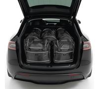 Set di borse da viaggio Carbags per Tesla Model Y, set di borse da bagagliaio, set di 5 pezzi composto da 3 borse trolley (130 l), 3 borse da viaggio (45 l), 1 borsa da viaggio (35 l)